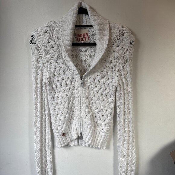Miss Sixty white crop sweater XS - Picture 1 of 3